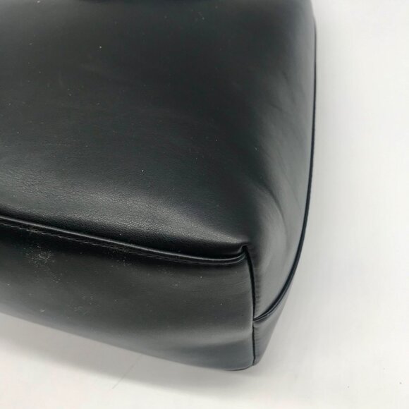 Anthropologie Black Faux Leather Tote Bag - Picture 8 of 10